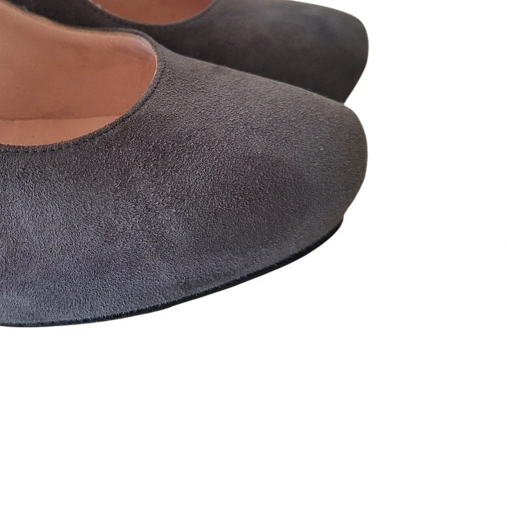 Kate Spade Pumps  Gray Suede‎ Heels Platform Stiletto 7.5